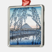 Ukiyo-e der Fujisan Japan Ornament Aus Metall (Links)
