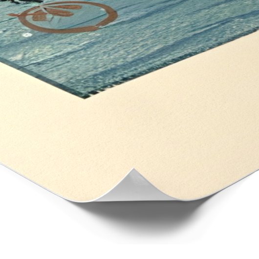 Ukiyo e Fisherman Poster (Ecke)