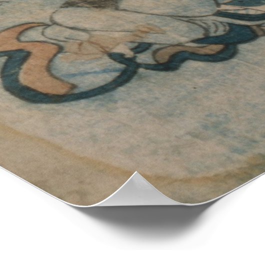 Ukiyo-e Frogs Poster (Ecke)