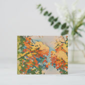 Ukiyo-e Herbst Postkarte (Stehend Vorderseite)