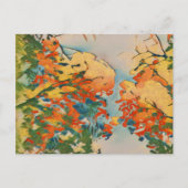 Ukiyo-e Herbst Postkarte (Vorderseite)