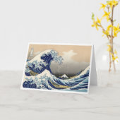 Ukiyo-e - Hokusais Tsunami-Karte Karte (Gelbe Blume)