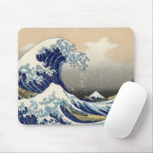 Ukiyo-e - Hokusais Tsunami-Maus-Pad Mousepad (Mit Mouse)