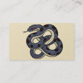 Ukiyo-e Inspired Snake Business Card – Convention  Visitenkarte (Rückseite)