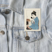 Ukiyo-e Inspiriert – Dramatisches JAPAN Button (Insitu)