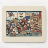 Ukiyo-e Inspiriert – Dramatisches JAPAN Mousepad (Vorne)