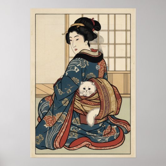 Ukiyo-e Inspiriert – Dramatisches JAPAN Poster (Vorne)