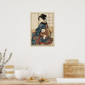 Ukiyo-e Inspiriert – Dramatisches JAPAN Poster (Küche)