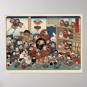 Ukiyo-e Inspiriert – Dramatisches JAPAN Poster