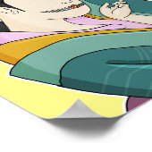 Ukiyo-e japanische Demon Oni Geisha Poster (Ecke)