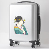 Ukiyo-e japanische Demon Oni Geisha Sticker (Koffer)
