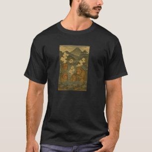 Ukiyo E Japanische Makaken Hot Spring Pullover
