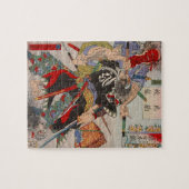 Ukiyo-e japanische Malerei eines SamuraisFighting Puzzle (Horizontal)