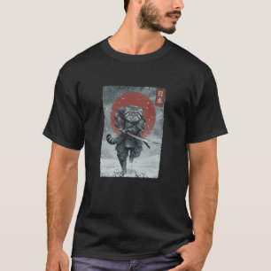Ukiyo-e Japanischer Vintage Krieger Samurai Manul  T-Shirt