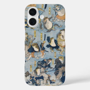 Ukiyo-e Kriegerfrösche Antike japanische Kunstwerk iPhone 16 Hülle