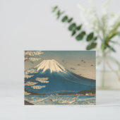 Ukiyo-e Mount Fuji Japan Postkarte (Stehend Vorderseite)