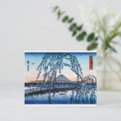 Ukiyo-e Mt. Fuji Japan Postkarte (Stehend Vorderseite)