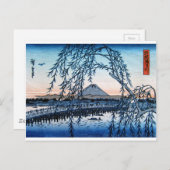Ukiyo-e Mt. Fuji Japan Postkarte (Vorne/Hinten)