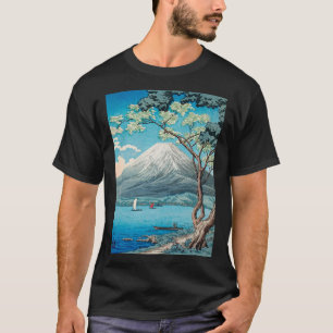Ukiyo e Mt Fuji Japanische Malerei Druck Meisterw T-Shirt