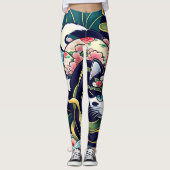 Ukiyo-e Punk city KIMONO Cats Leggings-THE  其の参 Leggings (Vorderseite)