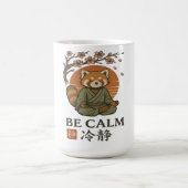 ukiyo-e Red Panda- Be CALM japanese Zen meditation Kaffeetasse (Mittel)