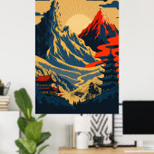 Ukiyo-e-Stil Poster (Heimbüro)