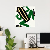 Ukiyo-E Style Japanisch Art Asian Frog Poster (Heimbüro)