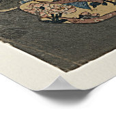 Ukiyo-e Triptychon: Der Garten der Peonies Poster (Ecke)