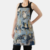 Ukiyo-e Warrior Frogs Antique Japanese Artwork Schürze (InSitu)