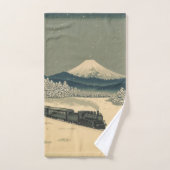 Ukiyo-e Winter Train Badhandtuch Set (Handtuch)