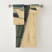 Ukiyo-e Winterzug Badhandtuch Set (Insitu)