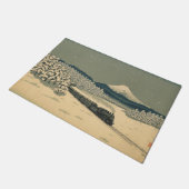 Ukiyo-e Winterzug Fußmatte (Schrägansicht)