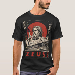 Ukiyo-e Zeus Thunder | Griechische Mythologie T-Shirt