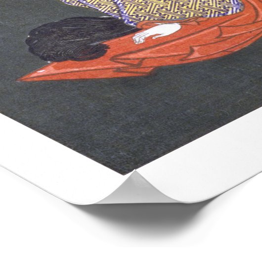 ukiyoe - 和 漢 物 Nr.02 - 伊 賀   Poster (Ecke)