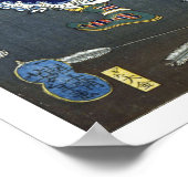 ukiyoe - 和 漢 物 Nr.10 - 雷 震  nach  Poster (Ecke)