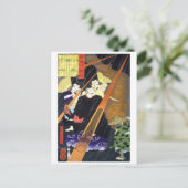 ukiyoe - 和 漢 物 Nr. 12 - 真 柴 nach 百 - Postkarte (Stehend Vorderseite)