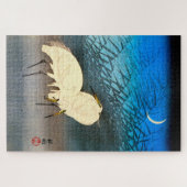 Ukiyoe - Egrets and Reeds in Mondlicht Puzzle (Horizontal)