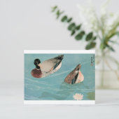 Ukiyoe [Goyo] Enten Postkarte (Stehend Vorderseite)