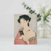Ukiyoe [Goyo] Frau im Make-up Postkarte (Stehend Vorderseite)