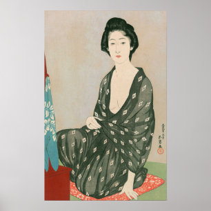 Ukiyoe [Goyo] Frau in Sommerkleidung (S) Poster