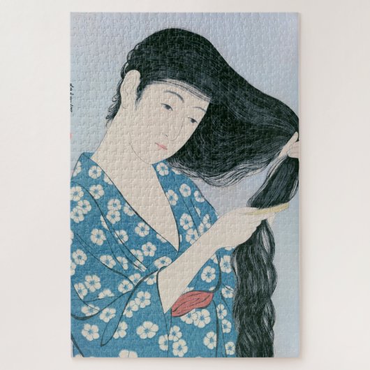 Ukiyoe [Goyo] Haar kämmen Puzzle (Vertikal)