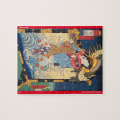 ukiyoe - Hakata Kojorō - japanischer Zauberer - Puzzle (Horizontal)