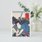 ukiyoe - Hakkenden - No.01 Inuzuka Shino - Postkarte (Stehend Vorderseite)