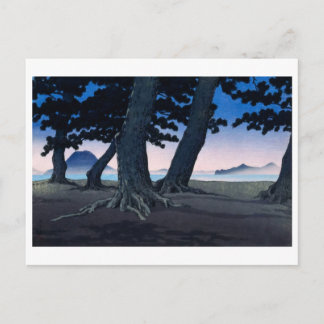 ukiyoe [hasui] A27 Strand von Kaiganji in Sanuki Postkarte