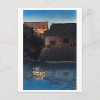 ukiyoe [hasui] A28 Toyohama in Sanshu Postkarte