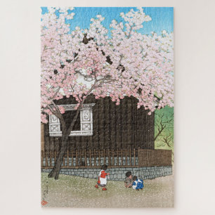 ukiyoe - Hasui - C01 - Atagoyama Hill im Frühjahr Puzzle