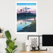 ukiyoe - hasui - C02 - Kiba bei Dusk - Poster (Heimbüro)
