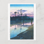 ukiyoe - hasui - C02 - Kiba bei Dusk - Postkarte (Vorderseite)