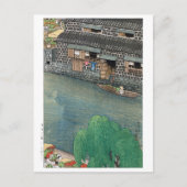 Ukiyoe - Hasui - C03 - The Daikongashi Riverfront Postkarte (Vorderseite)