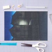 Ukiyoe - Hasui - C04 - Shinkawa Rive at Night - Seidenpapier (Handwerk)